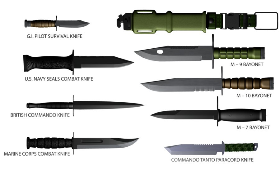 Combat bayonets and knives preview image 1